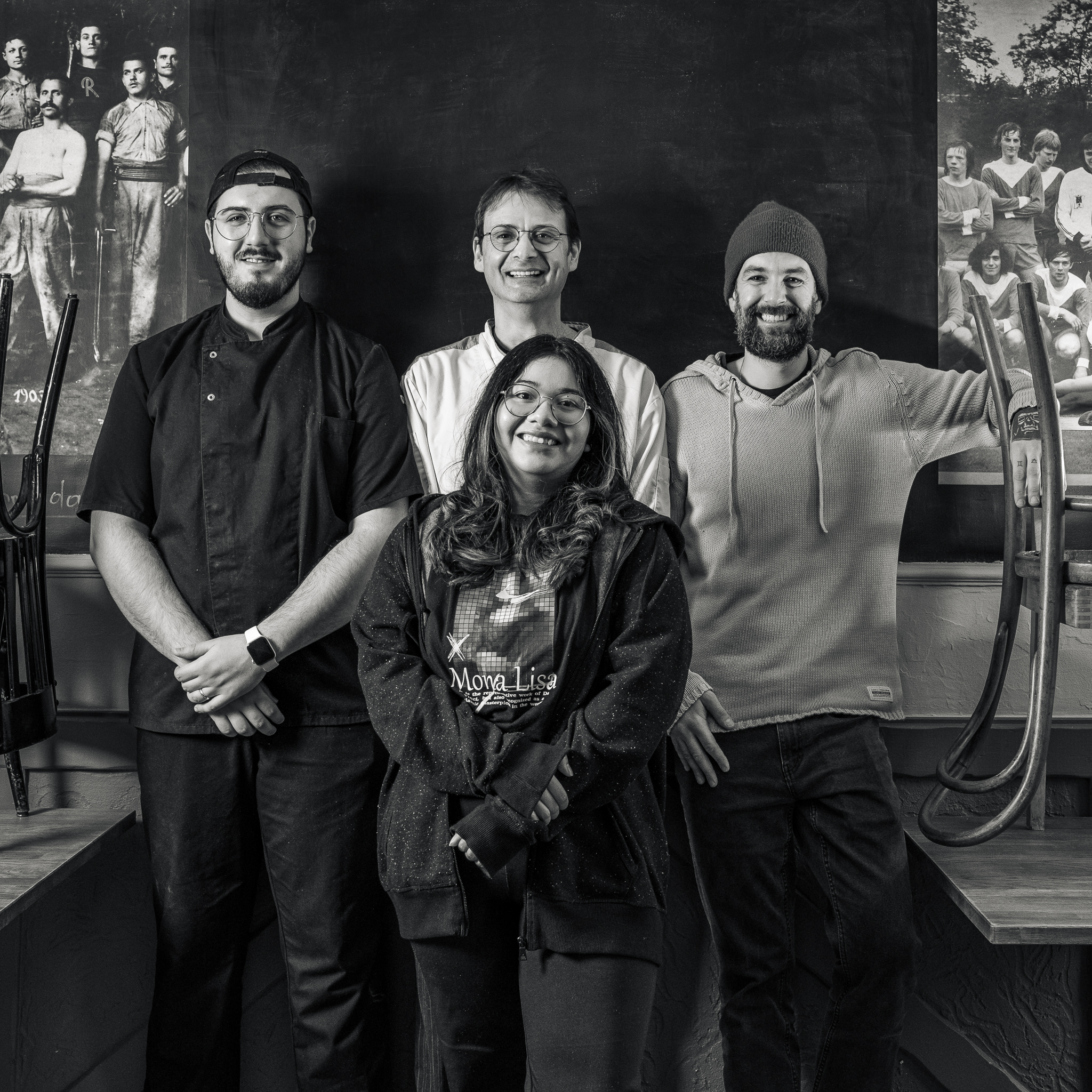 Image, Une photo des trois propriétaires, Dany, Doris et Chris, de Rucolino.